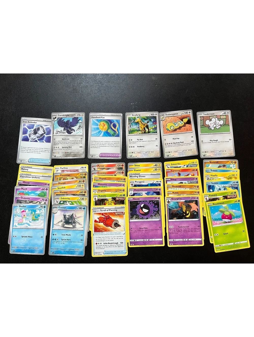Epic Pokemon Card Lot - Rare & Common Trainer, Energy, and Pokemon Cards!